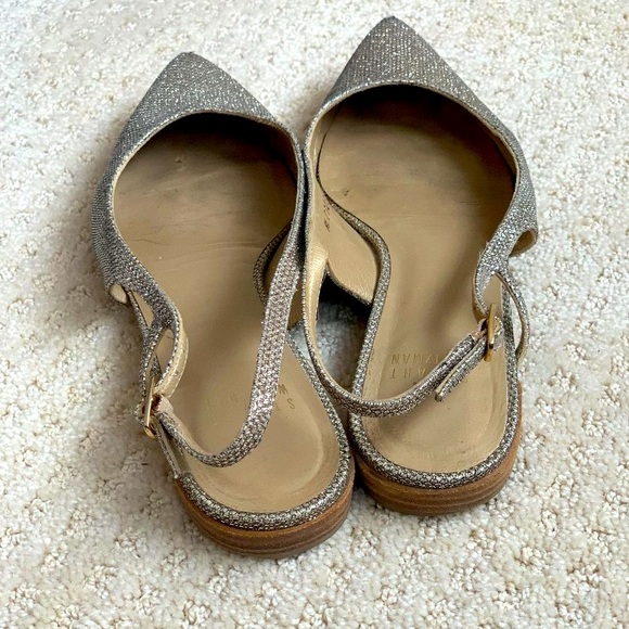 STUART WEITZMAN Glitter Slingback Flats - Picture 8 of 11